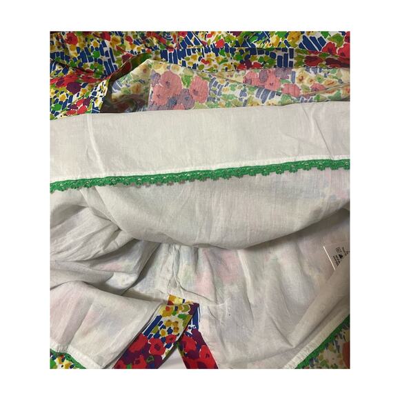 Girls from Savoy for Anthropologie Strapless Mini Floral Retro Dress Lined sz 12 - Picture 9 of 11